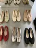 Sapatos Flats Koreanos Bottom Evening Breeze Prata Suave Fada Sapatos 2023 Novo Verão Laço Sapatos de Ballet
