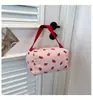 Nova Bolsa de Maquiagem Portátil de Grande Capacidade 2025 para Estudantes, Estilo Ins Fresco e Doce, Bolsa Transversal Fofa para Mulheres