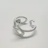 2025 nuevo año de nacimiento zodiaco ojo verde serpiente anillo retorcido temperamento femenino alto espíritu anillo de dedo de serpiente joyería al por mayor