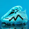 Zapatos de fútbol con tachuelas largas y de césped para adultos para hombre, aptos para entrenamiento en césped y competición, zapatos deportivos ligeros al por mayor