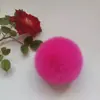Atacado do Fabricante Bola de Pelo Sintético Bola de Pelo de Coelho Sintético Acessórios para Roupas Bola de Pelo de Coelho Rex Sintético Bola de Pelo Falso Pingente para Joias