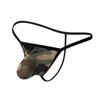 Cueca Thong Camuflada Haores Showeray Masculina com Bolsinha em U Roupa Íntima Masculina Atacado B129 Cintura Baixa
