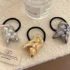 Diadema de Metal Trenzado de Alta Gama, Cuerda para el Cabello Retorcida Cepillada de Lujo Ligero, Banda para el Cabello de Estilo Retro Nicho, Goma para el Cabello de Mujer