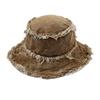 Nuevo Sombrero Deslavado Viejo Desaliñado de Doble Cara para Mujeres Jóvenes Moda Callejera Japonesa Hip-Hop Cool Sombrero de Pescador para Hombres