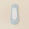 Meias Invisíveis Femininas Meias de Cano Baixo Verão Finas Algodão Puro Antiderrapante Sem Calcanhar Deslizam Fácilmente Anti-atrito Baixo Corte Meias para Sapatos Baixos Sapatos de Salto