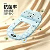 Funda para asiento de inodoro con estampado de cachorros y fragancia, impermeable y adecuada para todas las estaciones, lindo anillo para asiento de inodoro para el baño