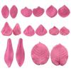 8 formas diferentes de hojas y pétalos molde de sujeción frontal y posterior molde de silicona moldeado manual de azúcar herramienta de azúcar huevo