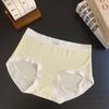 Roupa íntima para Meninas Morier Feminina Nova 7A Seda Antibacteriana no Fundilho Shorts Feminino de Cintura Média Calcinhas Atacado