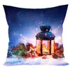 Almohada logo Fiesta navideña funda de almohada habitación decoración del hogar mesita de noche cojín de sofá funda de almohada venta al por mayor