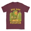 Camisetas Engraçadas Brr Brr Patapim Meme Italiano Brainrot Masculinas Europeias e Americanas