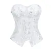 Ropa Interior Moldeadora Cruzada de Jacquard Nuevo Ceñidor de Cintura Ropa Exterior de Chica Atrevida con Cremallera Corsé Ajustado con Ballenas Corsé de Ballena de Pescado