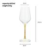 Base de Copa de Vino Tinto de Lujo Europea Rellena de Diamantes, Copa de Cristal Resistente a Altas y Bajas Temperaturas, Vaso para Bar de Jugos y Bebidas Frías