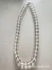 Collar Colgante de Obsidiana Natural Estilo Ins Nicho Cristal Blanco Perlas Clavícula Lujo Ligero Gargantilla de Gama Alta Transfronterizo