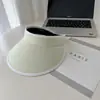 Chapéu Novo de Verão com Proteção Solar de Aba Larga Chapéu de Sol Envolvente de Seda Gelada Moda Chapéu de Sol Versátil Dobrável para Mulheres