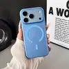 Aplicável à capa de celular iPhone 18 Pro Max, capa protetora simples Apple 17 de cobertura total magnética fosca com sensação de pele transfronteiriça