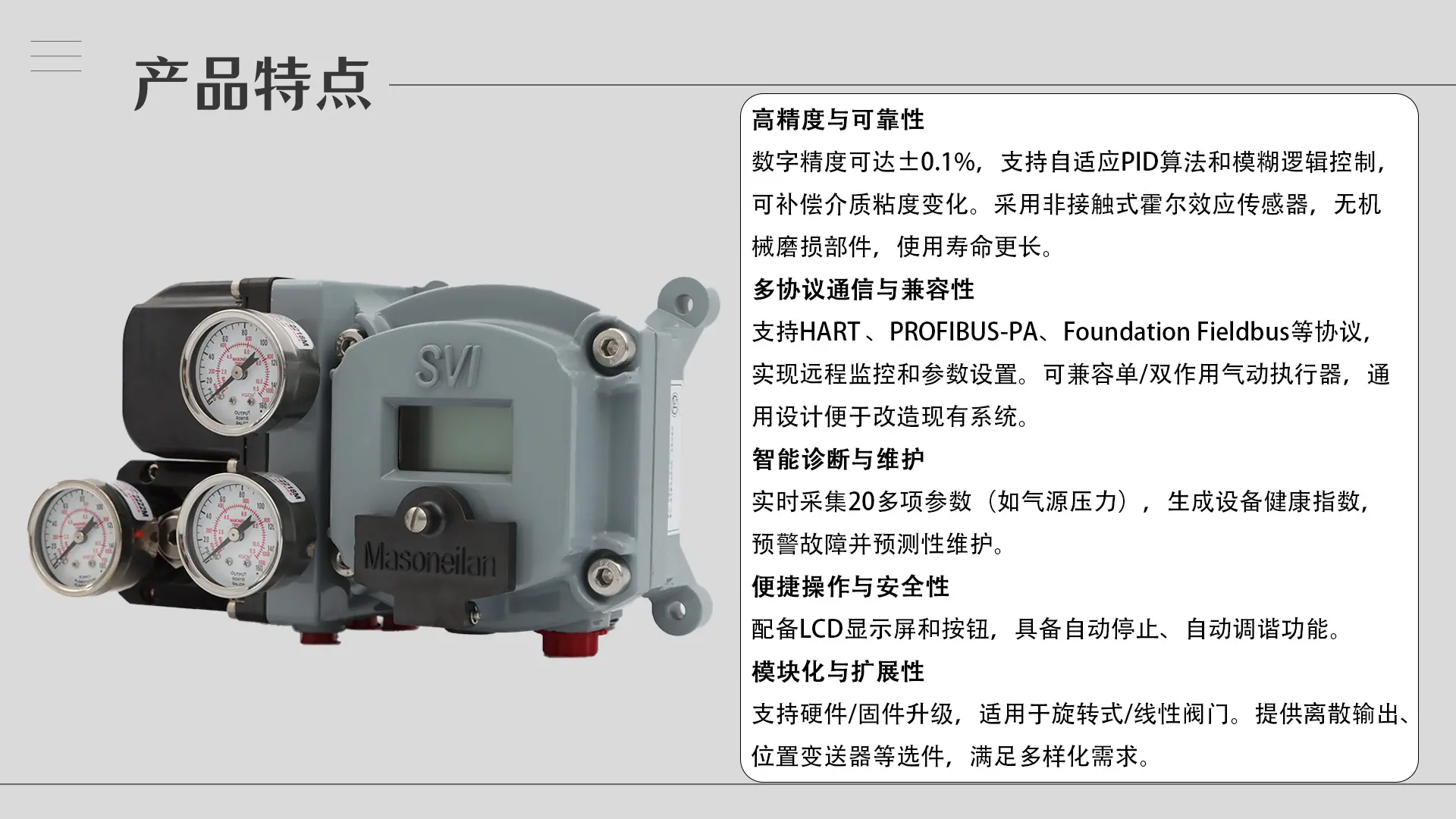3.产品特点-SVI II