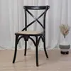 Silla de Comedor de Madera Maciza Estilo Nórdico Americano Silla con Respaldo de Ratán Retro Mesa y Sillas Sencillas para Boda en Casa