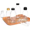 Garrafas de Xarope de Grande Capacidade 250 300 500ml Garrafas Transparentes para Líquido Oral 30ml Garrafas de Vidro Farmacêutico com Dosador 60ml