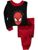 Roupas populares para crianças menino menino bebê desenho animado manga longa escavadeira roupa de casa conjunto pijama k201