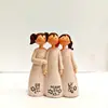 Adornos Transfronterizos de Dos Hermanas Nuevas Figuras de Estatua para el Hogar Decoraciones Regalo Conmemorativo de Amistad Artesanías de Resina