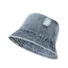 Sombrero de Pescador de Mezclilla Lavada Estilo Retro Americano para Hombre con Diseño Desgastado Sombrero de Pescador para Exteriores Sombrero Simple con Protección Solar para Mujer
