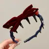 Diadema Ondulada Marrón para Mujer, Uso Diario, Antideslizante, con Dientes, para Lavarse la Cara, Accesorio para el Cabello
