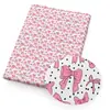 Mantel de Tela Impermeable de Algodón Poliéster Estampado Plano con Lazo Lindo, Forro Tejido a Mano, 1Yc53085