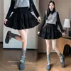 Falda Dulce de Pastel Estilo Ballet Suede Caída/Invierno 2026 Falda Línea A Falda Corta Plisada con Volantes Abullonados para Mujer