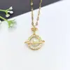 Collar de Acero Inoxidable para Mujer Joyería de Nicho Versátil Colgante de Cobre Cadena Elegante para Clavícula Joyería Cadena de Lujo Ligero