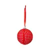 Colgante de Corazón para el Día de San Valentín 6cm7cm Forma de Corazón Cuadros Rojos y Blancos Bola de Espuma Decoración de Propuesta de Matrimonio Bola de Tela Colgante