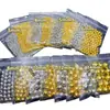 3-20mm Dorado Plateado Ccb Galvanizado Cuentas Redondas Agujero Recto Bolsas Hechas a Mano Cuentas Espaciadoras DIY Ropa para Actuaciones con Cuentas Zapatos y Sombreros Accesorios