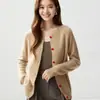 Baicai Rong Chegada Nova Outono/Inverno Design de Botão de Coração Cardigan de Caxemira Gola Redonda Redutor de Idade Emagrecedor Malha Jaqueta Suéter