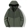 Chaqueta de Trabajo Tres en Uno Desmontable de Dos Piezas a Prueba de Viento Cálida para Otoño e Invierno con LOGOTIPO Estampado y Bordado