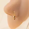 Anillo de Nariz Colgante de Corona Caliente Transfronterizo Zirconia Microincrustada Joyería de Nariz Perforada Popular de Alta Gama Europea y Americana de Moda Fresca