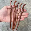 Fabricante de Pentes de Madeira Atacado Pente de Madeira Clássico para Penteado Pente de Madeira Estilo Antigo Acessórios de Cabelo Pente de Madeira Esculpido de Sândalo Vermelho Pente de Sândalo Preto