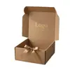 Caixa de Papel Kraft Estampada a Quente Estilo Caixa de Presente de Avião de Papel, Embalagem para Sapatos e Roupas, Embalagem de Presente para Beleza e Cosméticos, Caixa de Embalagem de Papelão FSC