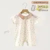 Mameluco de manga corta para bebé, estilo fino de verano, ropa de clase A para recién nacidos, mameluco de verano para bebé, ropa para aire acondicionado