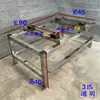 Soporte de Piso para Unidad Exterior de Aire Acondicionado de Acero Inoxidable Posicionador de Máquina Estante Apilable para Aire Acondicionado Almohadilla Elevadora Estante Refrigerante Base Amortiguadora Doble Capa