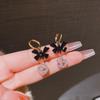 Pendientes geométricos con hebilla de oreja de estilo frío, sencillos, ligeros, de lujo, de gran sentido, para mujer, versátiles, venta al por mayor