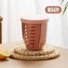 Taza de Fruta Portátil con Tenedor para Oficinistas, Taza de Ensalada Sellable y con Drenaje, Taza de Fruta para Fiestas de Estudiantes y Picnic al Aire Libre