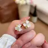 Pendientes de Moda Dulces y Frescos para Mujer, Lujo Ligero con un Toque de Alta Gama, Pendientes Versátiles con un Diseño Único, Pendientes de Botón de Nicho al por Mayor