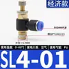 Conector Rápido Pneumático Branco Sl Válvula Borboleta Válvula de Controle de Velocidade Cilindro Sl4/6/8/10/12 M5-01 Ajustável 02