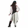 Disfraz Cosplay de Halloween Renacimiento Medieval Camisa Pirata Cosplay Lujoso Disfraz de Pirata para Actuación en Escenario