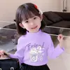 Y2303# ropa infantil niñas terciopelo alemán camiseta base primavera y otoño nuevo infantil casual Joker abrigo manga larga moda