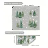 Árbol de Navidad Verde Transfronterizo Copo de Nieve Pegatina Atmosférica Electrostática Tienda Ventana Puerta de Cristal Festiva Decoración Temu