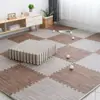 Tapete de Chão para Quarto Cobertura Total Menina Patchwork Quadrado Doméstico Lavável Cortável Tapete de Cabeceira Pelúcia Grande Área Antiderrapante