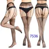 Medias de Red Sexy con Liguero, Medias de Alta Elasticidad sin Entrepierna, Medias Negras de Malla Fina Abiertas en la Entrepierna para Mujer, Venta Caliente Transfronteriza, Sensación Nude