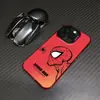 Capa Lateral do Homem-Aranha para iPhone 16, Tendência Apple 17, Elegante 15 Pro Max, Fashion 13, Capa Colorida Prata para 14