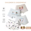 N174 uma outono infantil roupa íntima atacado shorts fofos para meninas algodão floral coelho meninas boxer roupa íntima