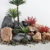 Decoração de pedra artificial PU pendurada pedra falsa rochoso paisagismo interno decoração suspensa escultura de espuma paisagem de pedra